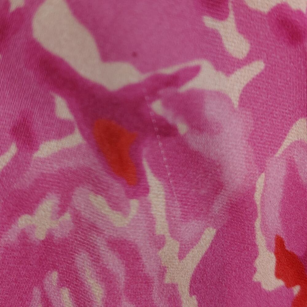 SPELL Islamorada Bias Strappy Floral Rose Cowl Neck Pink Slip Maxi Dress Large - Picture 9 of 16